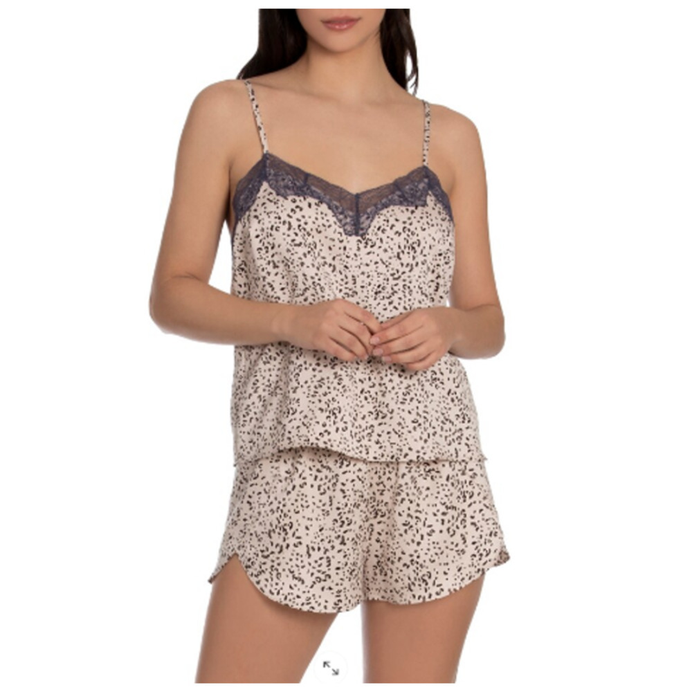 Midnight Bakery Animal Print Short Pajama Dolce Taupe Size Small NEW WITH TAGS